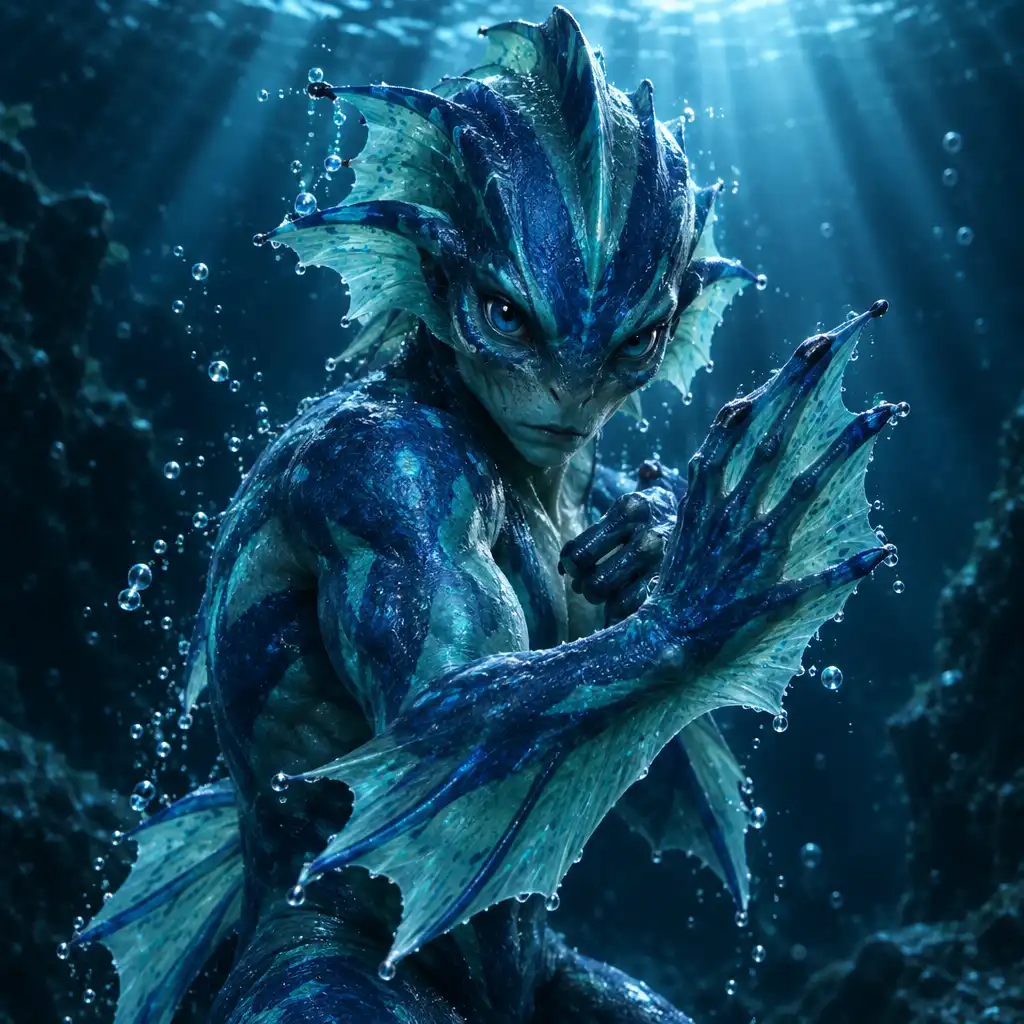 Aqua vízmutáns portréja